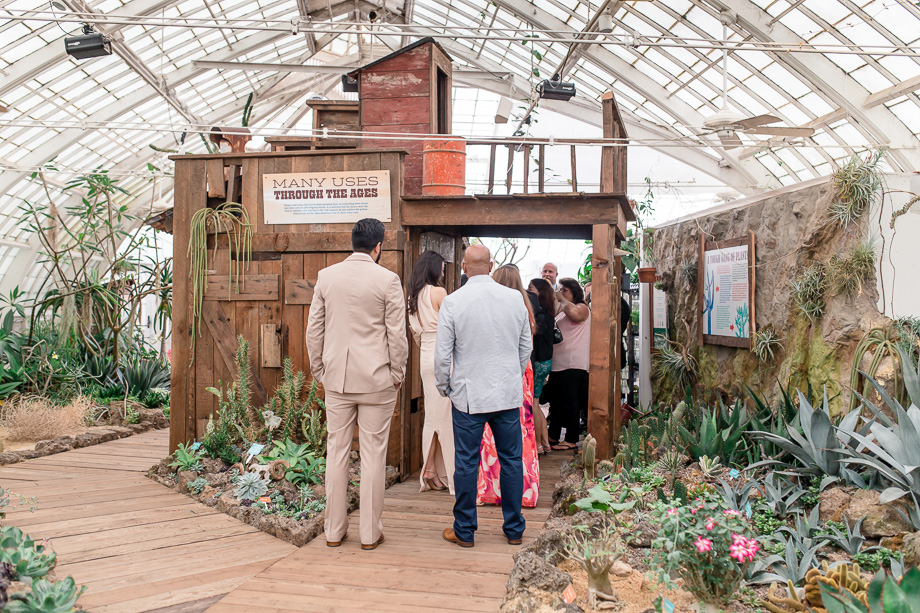 the little prop house inside conservatory of flowers is a great place for some wedding photobooth fun