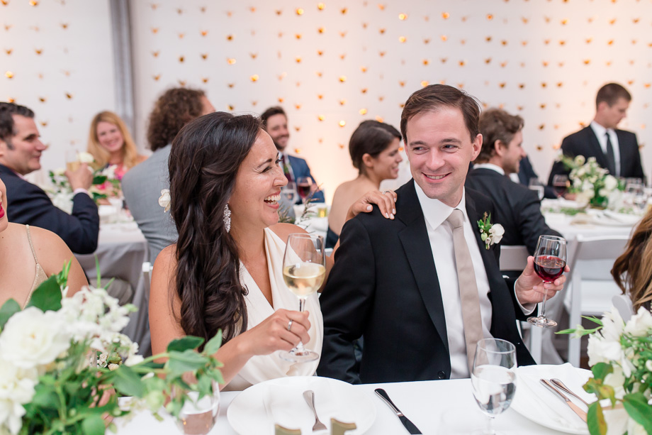 laughing at the maid of honors speech