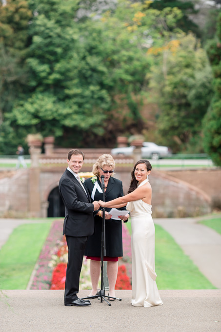 san francisco garden wedding ceremony
