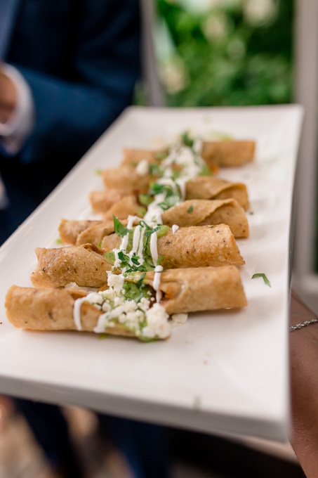 passing wedding hors d'oeuvre