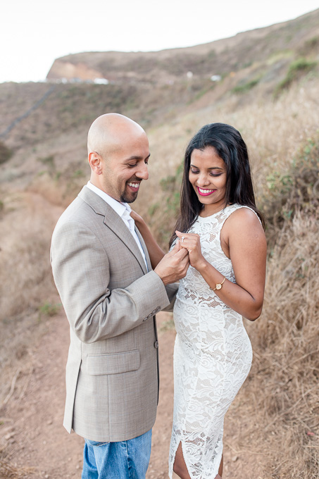 newly engaged couple enjoying their little moment after the san francisco surprise proposal