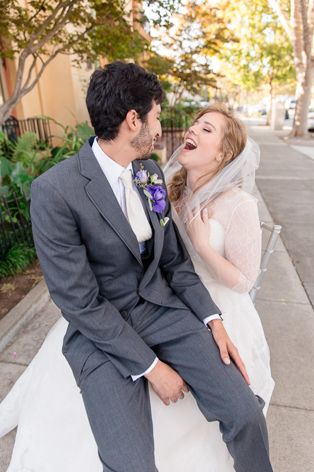 a cute picture of our fun and goofy couple