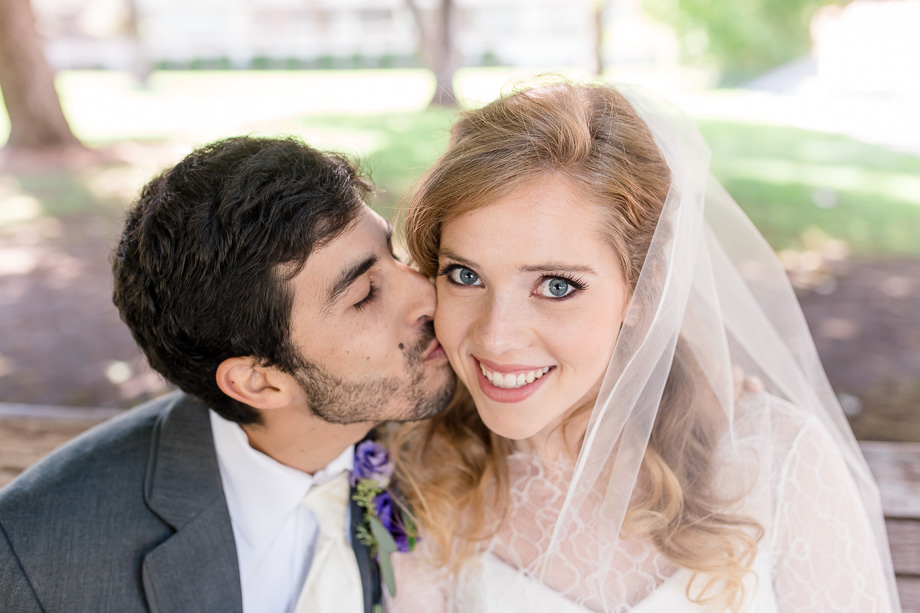 bride and groom wedding portrait close up