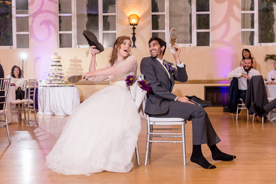 wedding shoe game at San Jose Womans Club