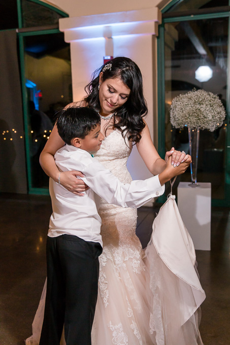 bride dancing with her nephew