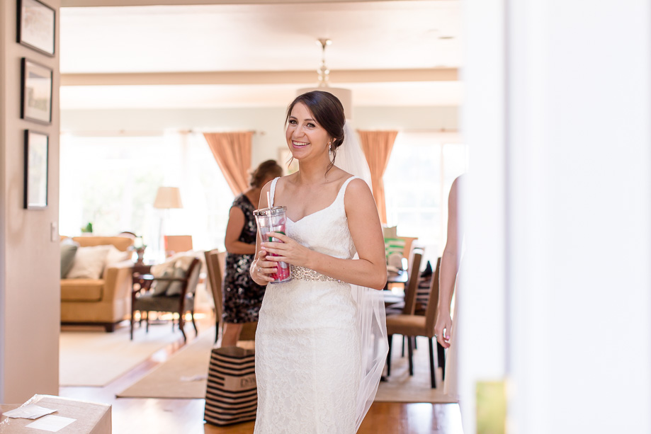 the exciting moment before heading to the ceremony venue