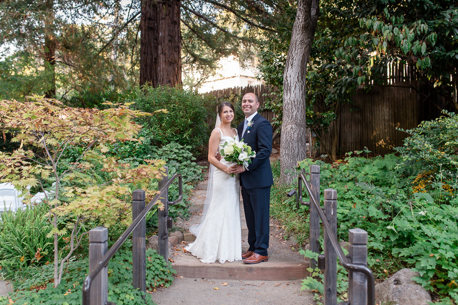 formal bride and groom portrait