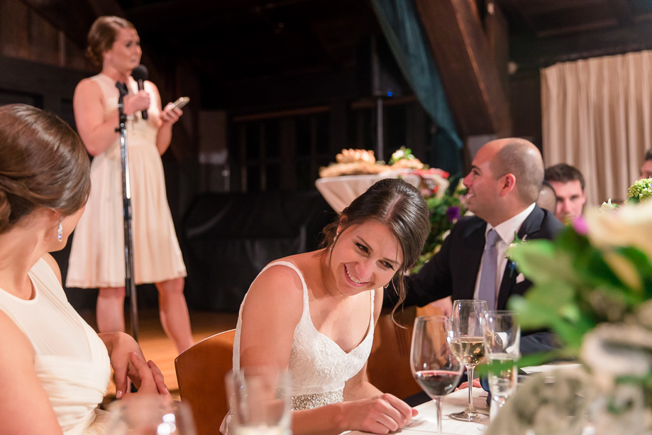 maid of honor giving a funny speech