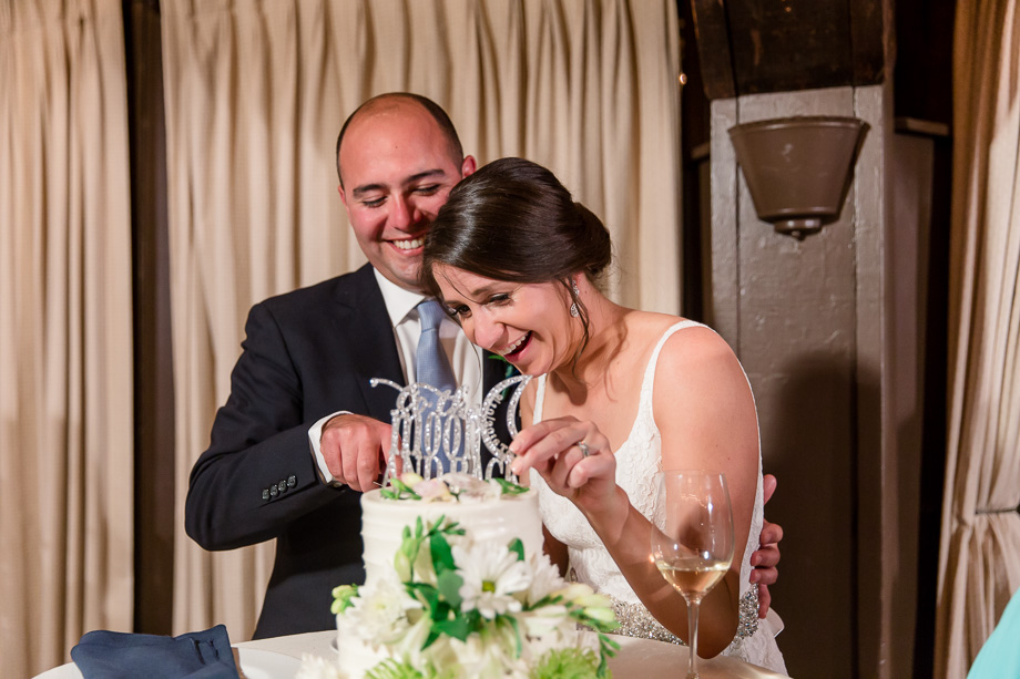 cake cutting fun moment