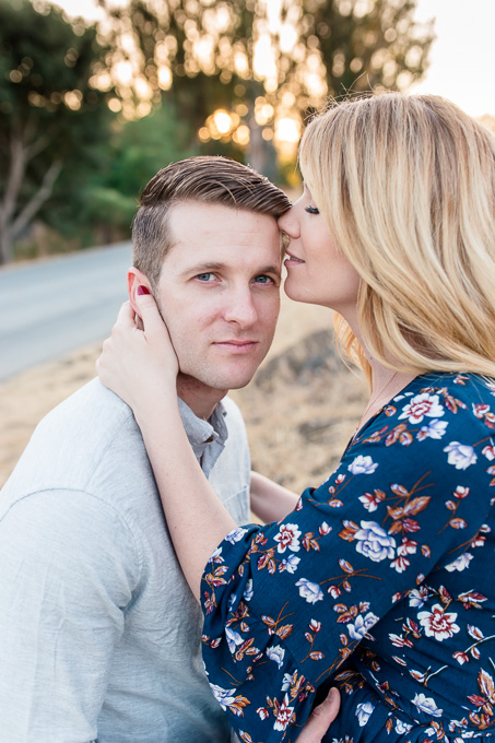 palo alto sunset engagement photo