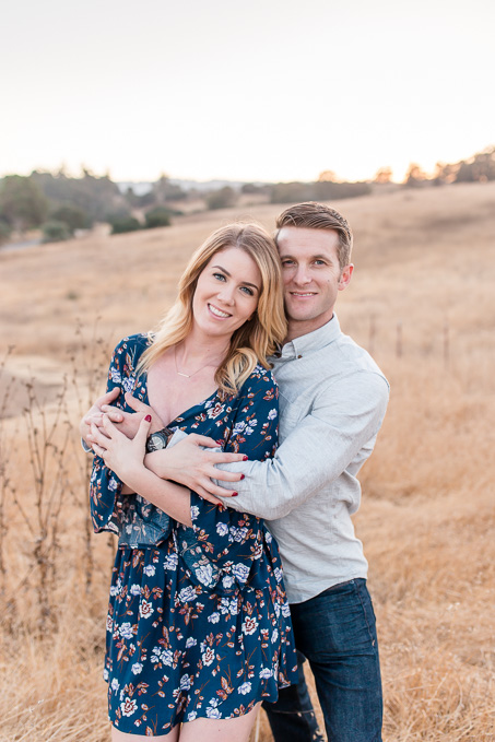 couple portrait at sunset