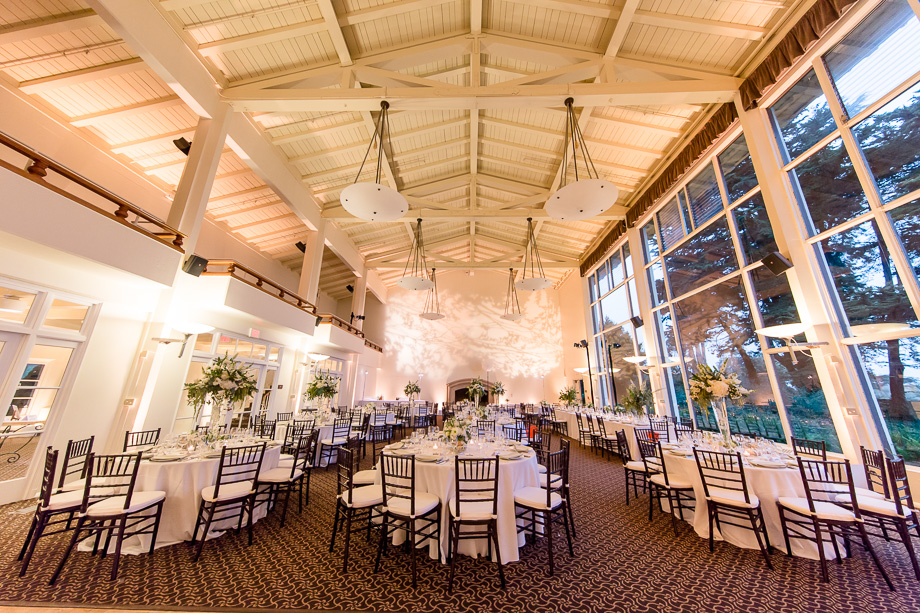 San Francisco wedding at the Presidio Golden Gate Club reception room