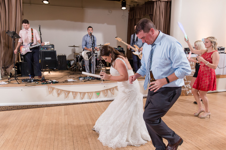 bride enjoying on the dance floor