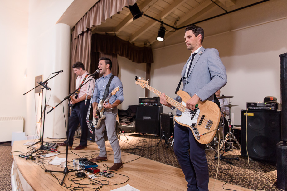 live band performance at a wedding