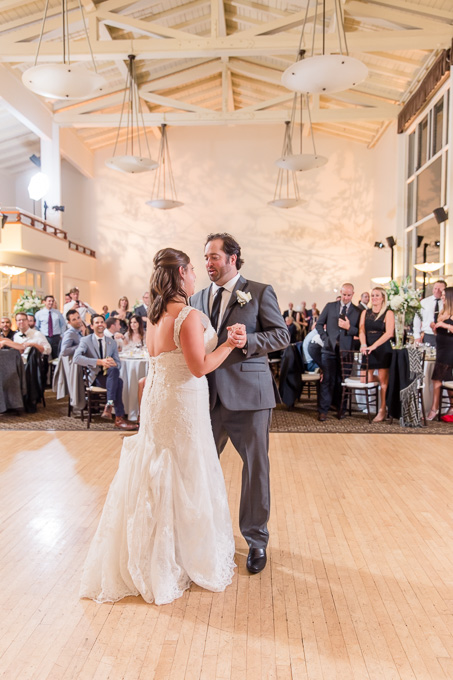 groom and bride dance