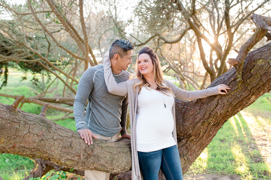 couple babymoon maternity portrait in san francisco