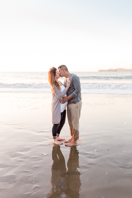 bay area sunset beach maternity photos