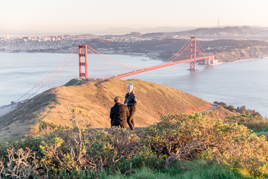 golden gate bridge surprise marriage proposal