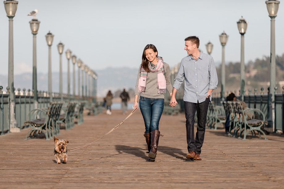 couple portrait with dog