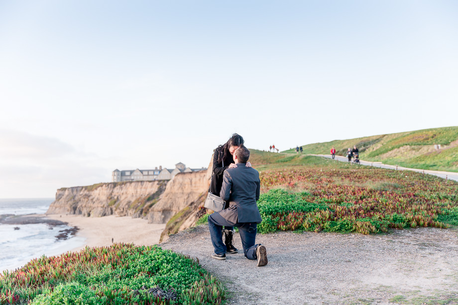 Half Moon Bay Ritz Carlton surprise proposal