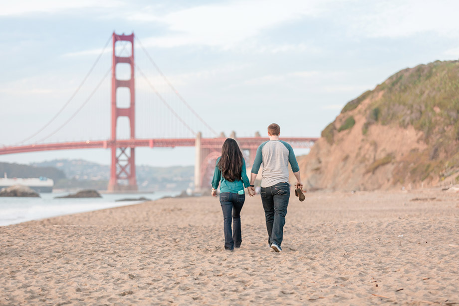 couple walking along the beach