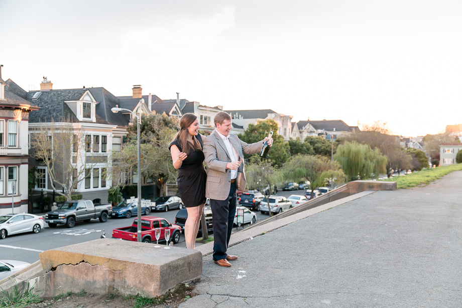 popped the champagne cork