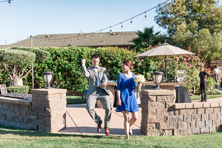 cute bridal party entrance picture