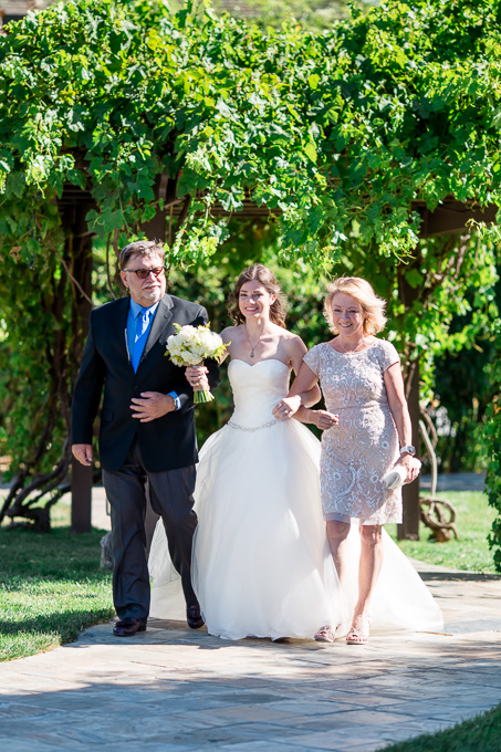 bride walking down the aisle