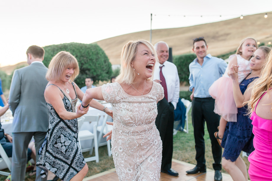 brides mother owning the dance floor