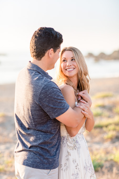 stunning engagement photo along Pacific Coast Highway