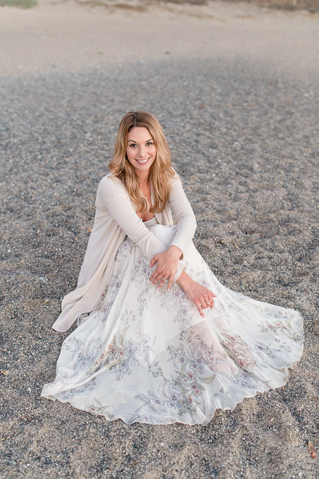 beautiful portrait on a beach